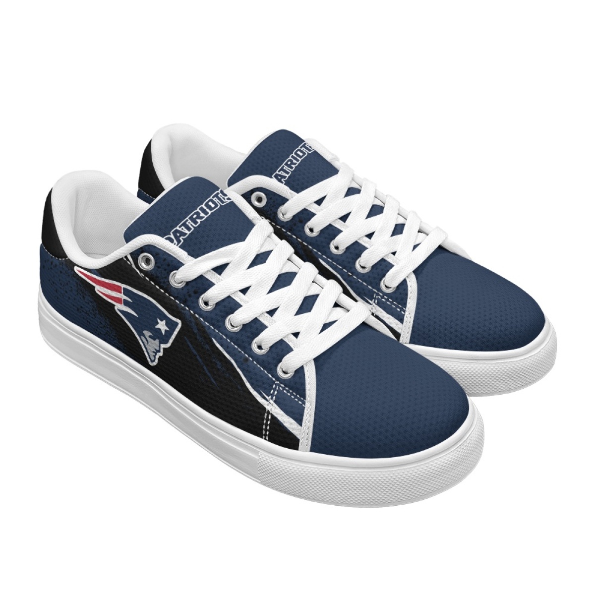 Women's New England Patriots Low Top Casual Sneakers/Shoes 001